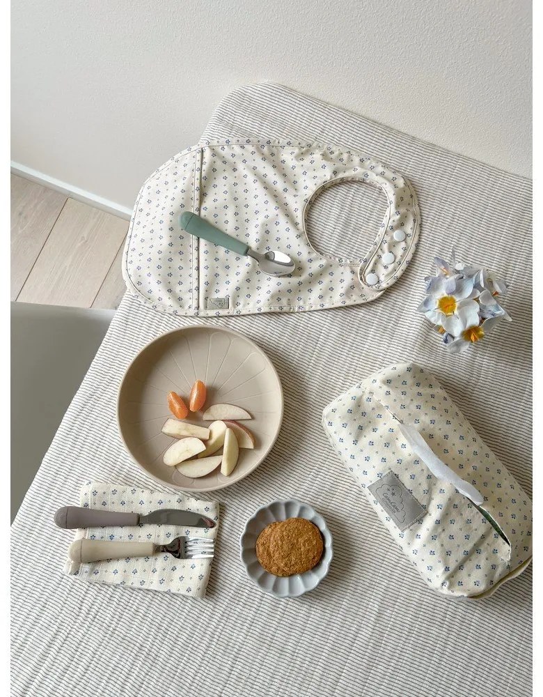 Barna-bézs szilikon gyerek evőeszköz szett 3 db-os Olive Mix – Cam Cam Copenhagen