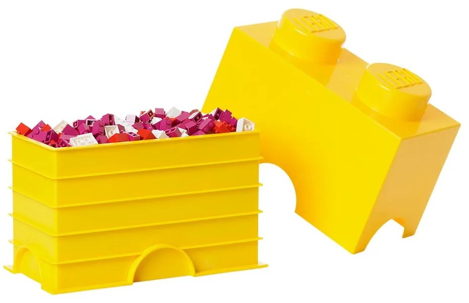 Sárga dupla tárolódoboz - LEGO®