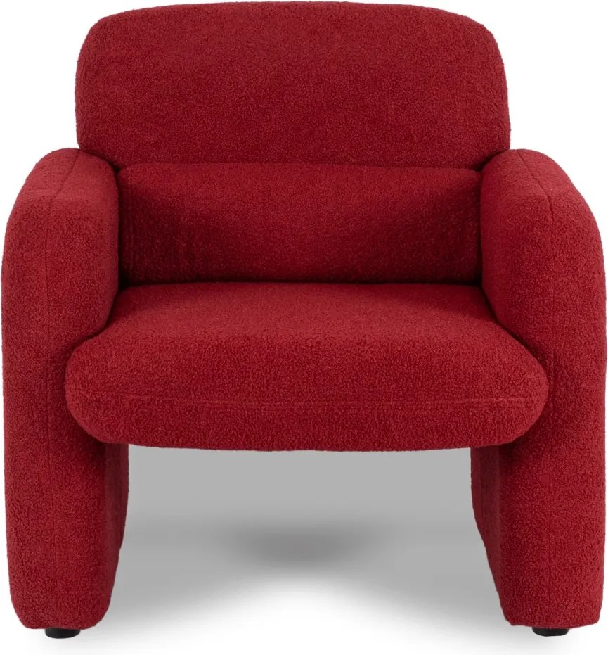 Pihenőfotel bordó színben, bouclé kárpittal TOGO
