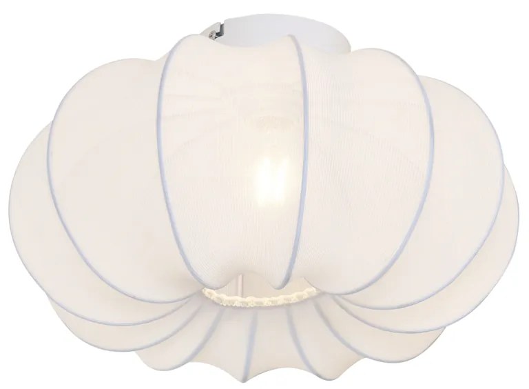 Japandi mennyezeti lámpa, fehér, 37 cm - Plu Asyesha