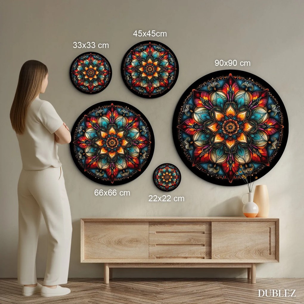 DUBLEZ | Színes kép - Fény Mandala
