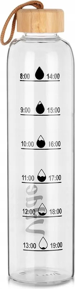 Vizes Palack Limonádé Gyümölcslé Üveg Hűtőszekrényhez Dugóval 1L