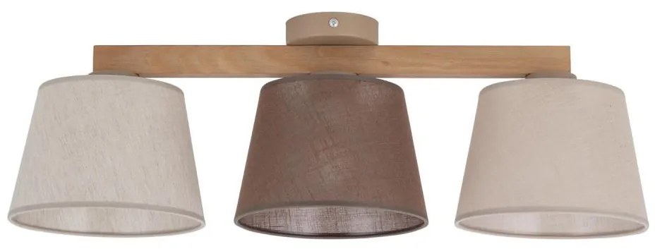 Brilagi - Felületre szerelt csillár LATTE 3xE27/15W/230V fenyő/mix