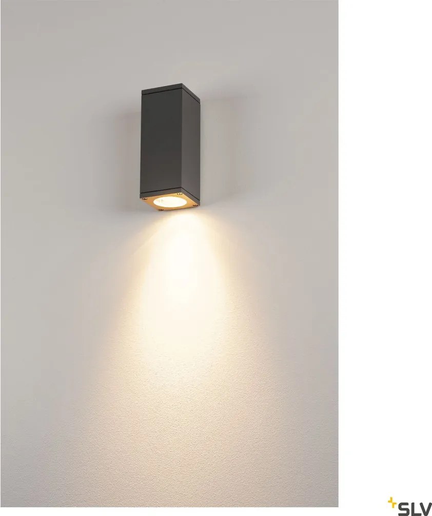 SLV 229525 THEO Modern Kültéri Fali Lámpa Antracit GU10 IP44