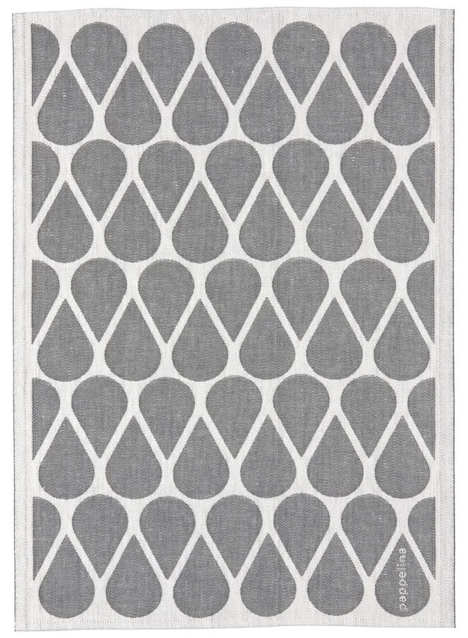 Lenkeverék konyharuha 46x66 cm Otis Charcoal – Pappelina