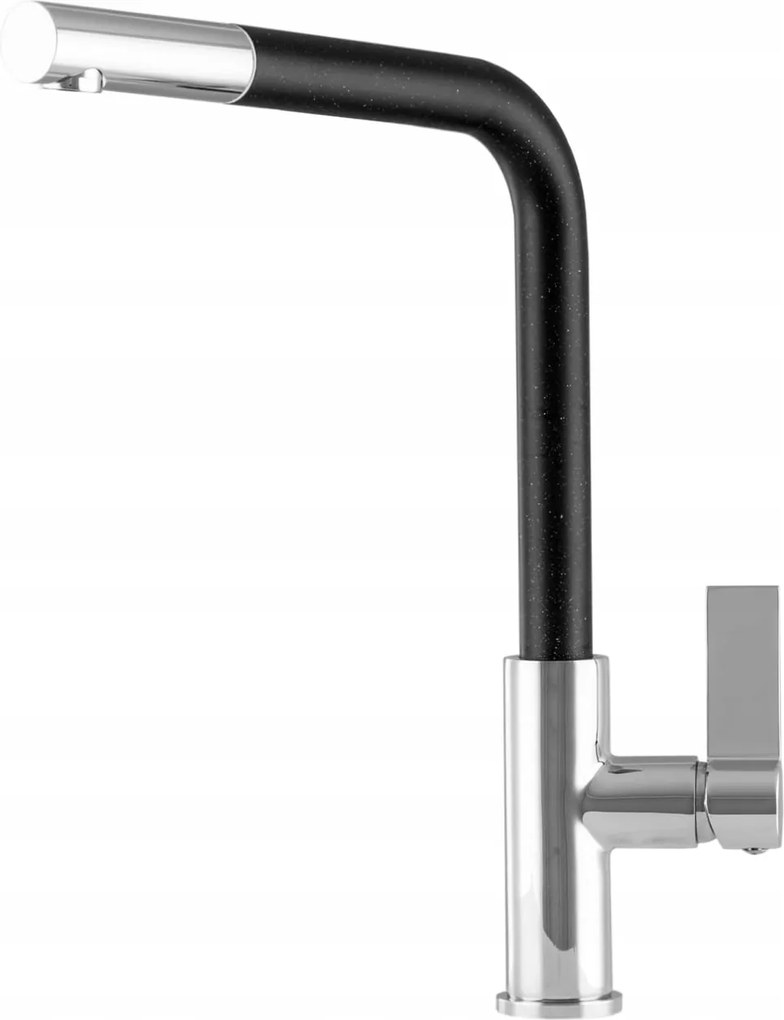 Side fekete konyhai csaptelep kihúzható kifolyócsővel Gamma
