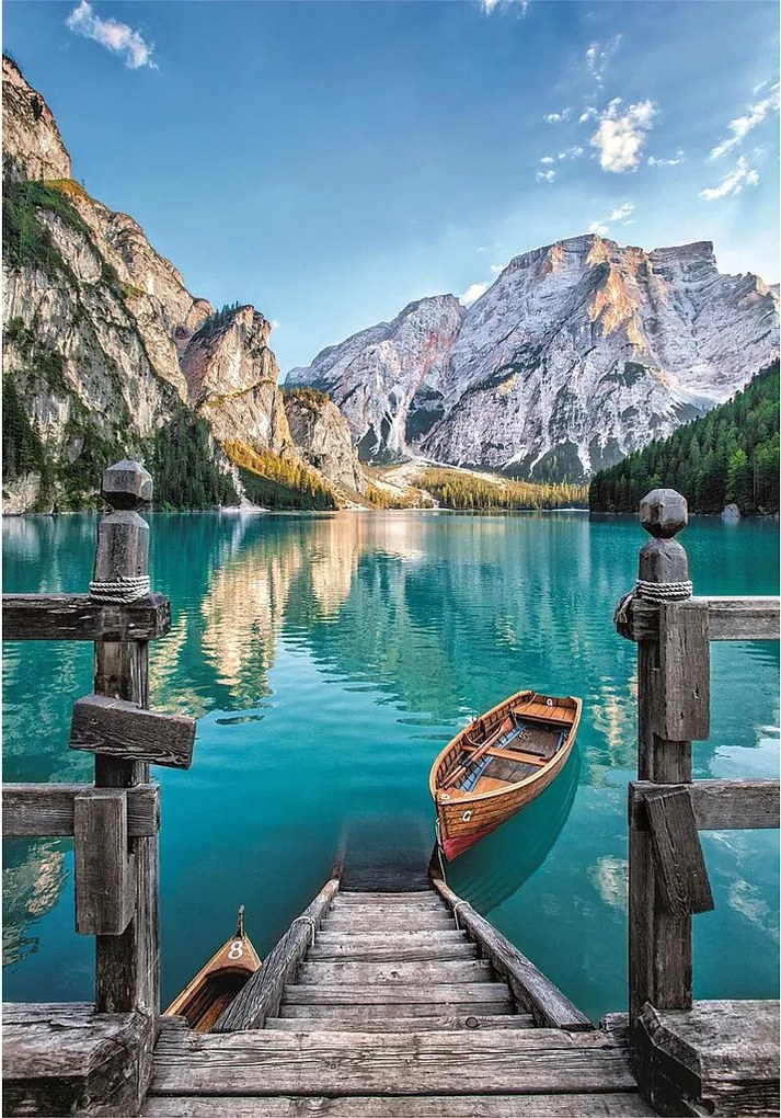 Olaszország Braies Lake 500 db-os Compact puzzle Clementoni
