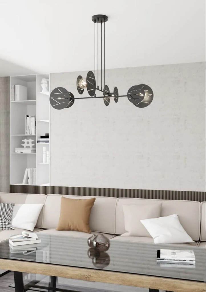 Emibig modern függeszték xotic fekete emi1411/4
