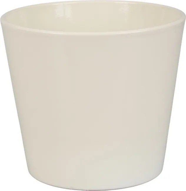 Virágcserép 19,2 x 17 kerámia krémszínű fedél