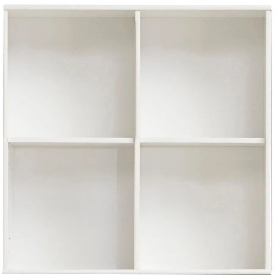 Fehér fali könyvespolc Mistral 025