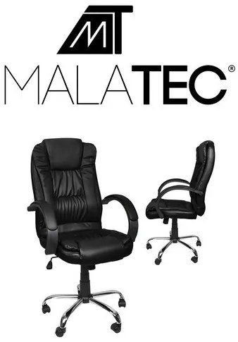 Office chair eco leather - black MALATEC