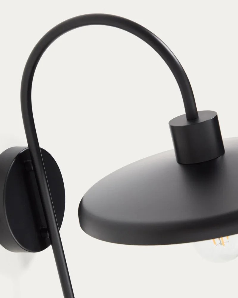 Fekete fali lámpa ø 27 cm Nuvira – Kave Home