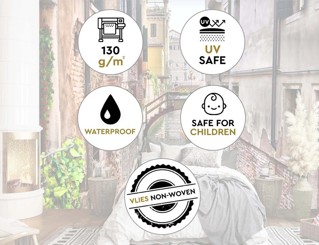 Gario Fotótapéta Velence, híd és gondola Anyag: Vlies, Méret: 250 x 175 cm