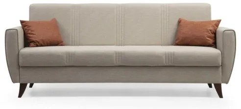 KORFU háromszemélyes ággyá alakítható kanapé, bézs