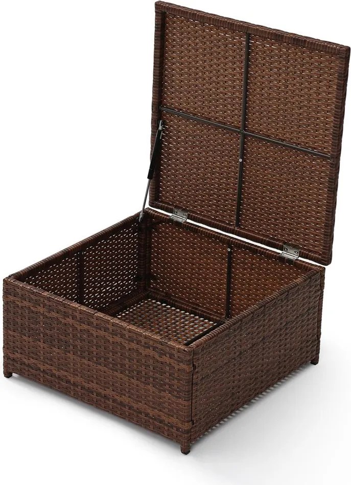 AVENBERG VIS Kerti rattan garnitúra - barna/világosszürke
