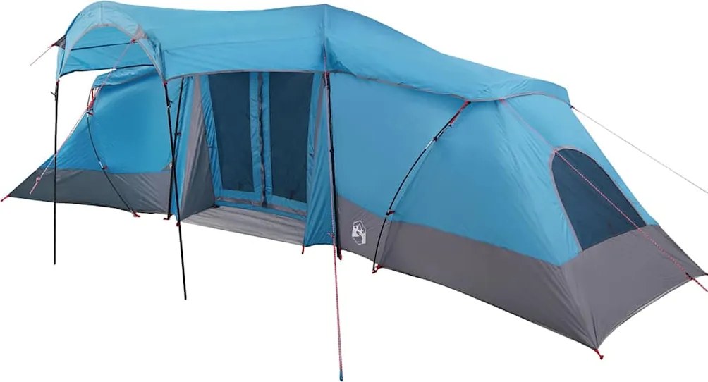 vidaXL Családi Sátor tetővel Kék és Szürke 721 x 335 x 212 cm