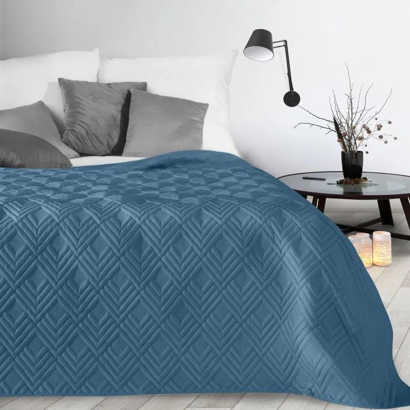 Modern kék ágytakaró mintával Szélesség: 200 cm | Hossz: 220 cm
