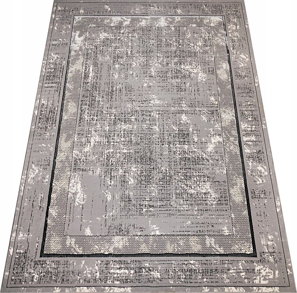 Nappali Szőnyeg Nagy Szürke Puha 120X180 Modern Stílusos Glamour Divatos