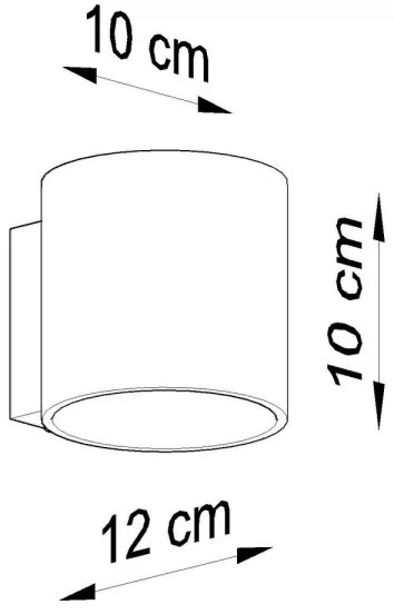 Sollux SL.0486 - Fali lámpa ORBIS 1xG9/40W/230V beton