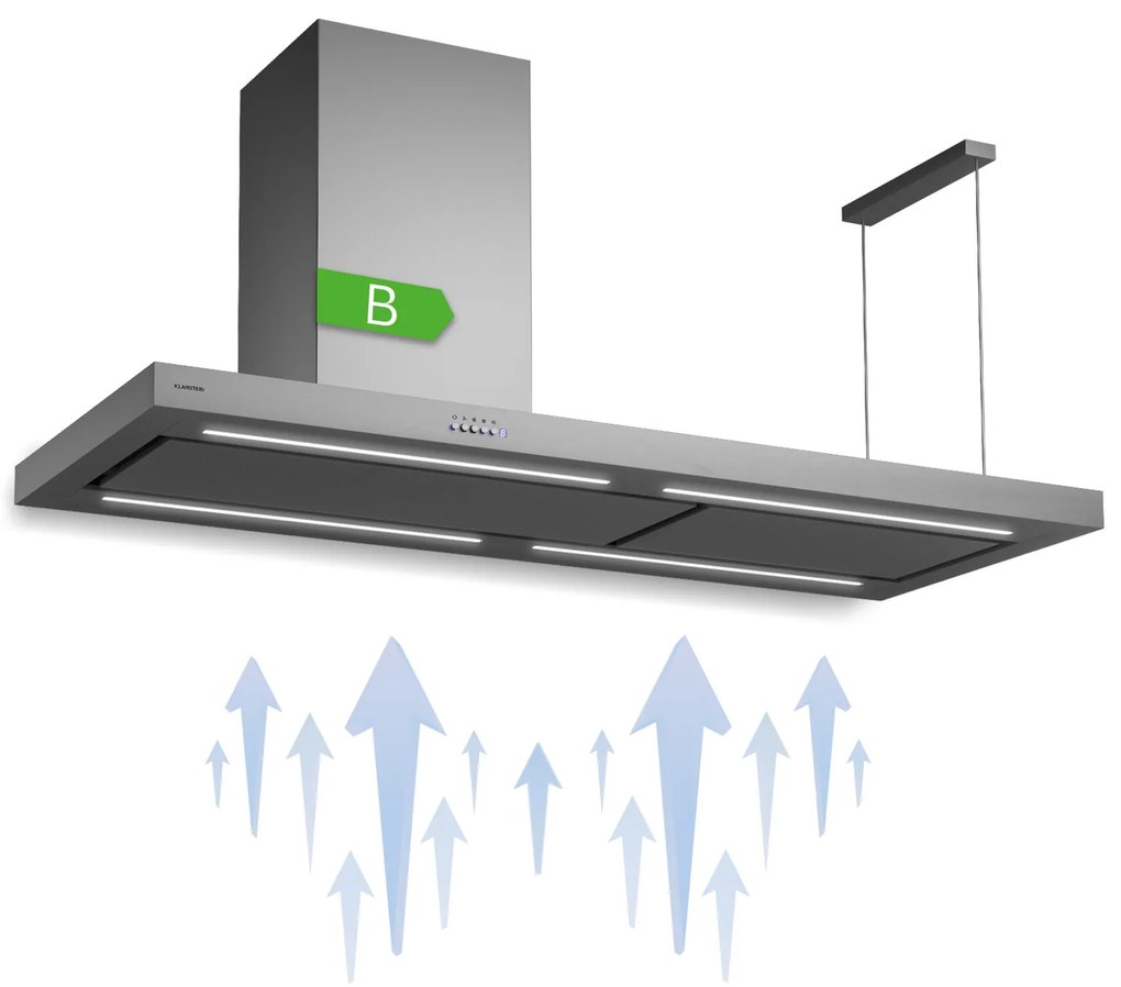 Limelight 150, páraelszívó, 150 cm, fali páraelszívó, 625 m³/ó, érintőképernyős