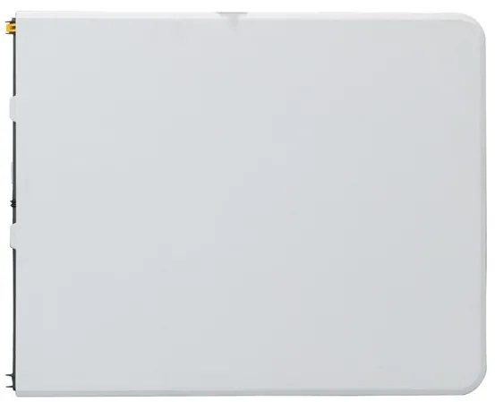 Összecsukható kempingasztal fehér színben 180x70, fogantyúval a könnyű hordozhatóság érdekében