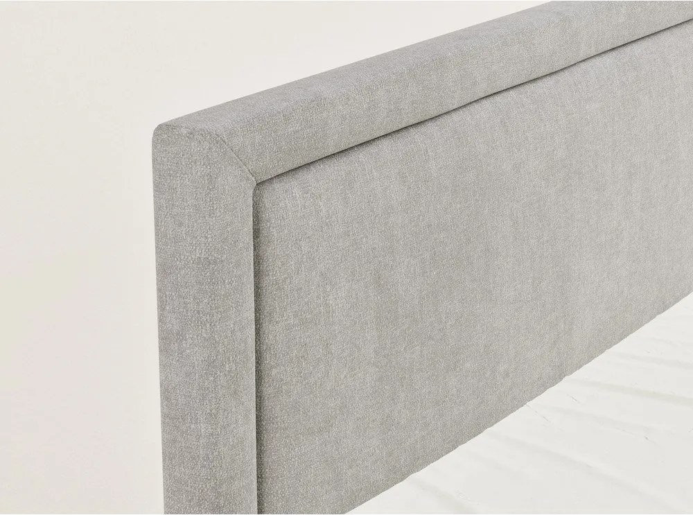 Szürkésbézs ágyneműtartós boxspring ágy 200x200 cm Fresco – Maison de Rêve