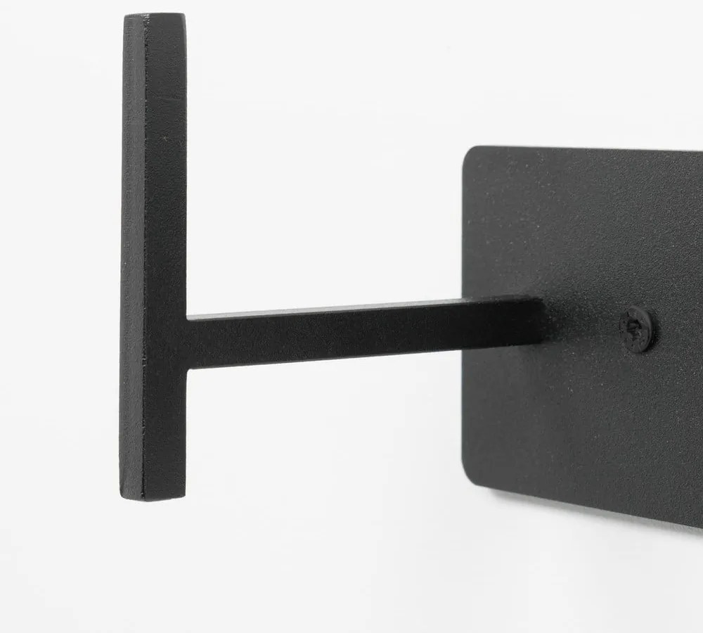 Fekete fém fali fogas 64 cm Chapman – Spinder Design