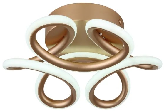 Globo 67386-24CH - MELISAND LED mennyezeti lámpa 24W/230V, 26 cm, arany