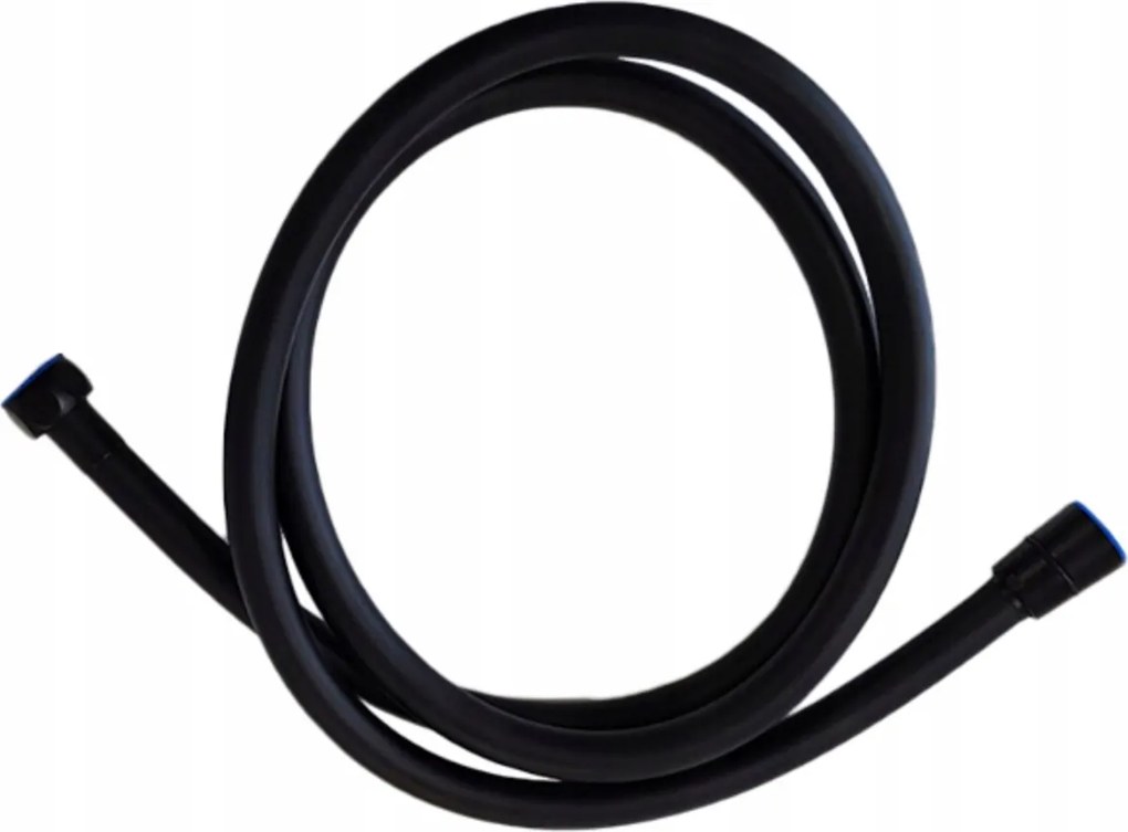 Zuhanyzó zuhanytömlő sima fekete matt 150 cm csavarodásmentes