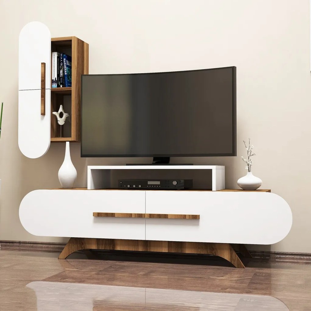 Rose S - Walnut, White
