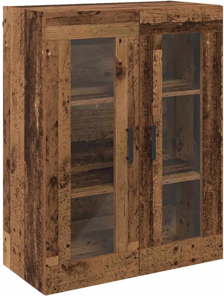 vidaXL Széf Öreg fa 69,5 x 34 x 90 cm Faanyag