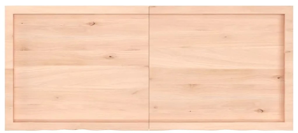 kezeletlen tömör fa fürdőszobai pult 140x60x(2-6) cm