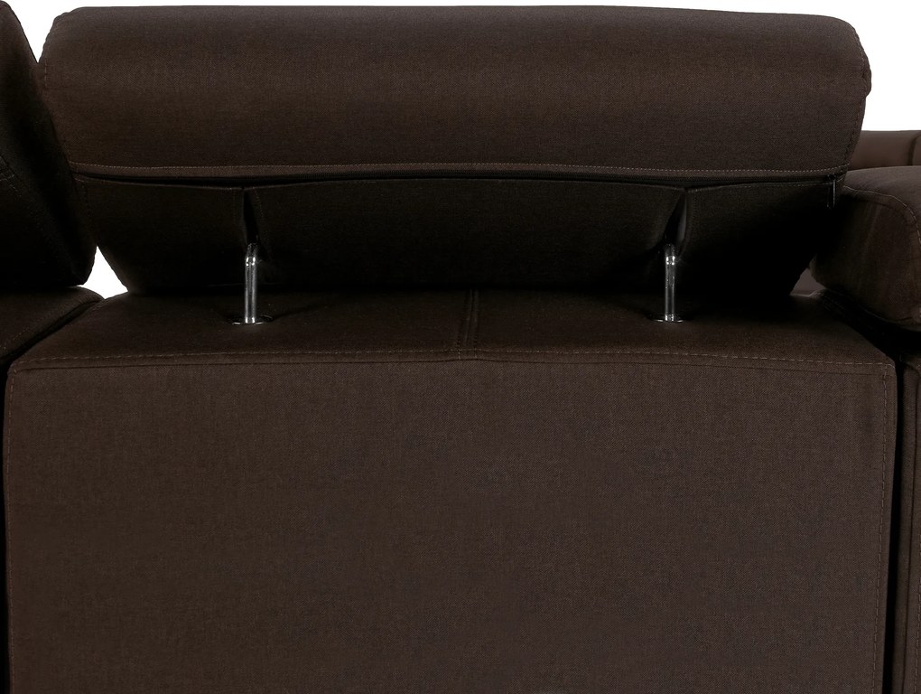 Ülőgarnitúra, szövet csoki, SEGORIA LUX