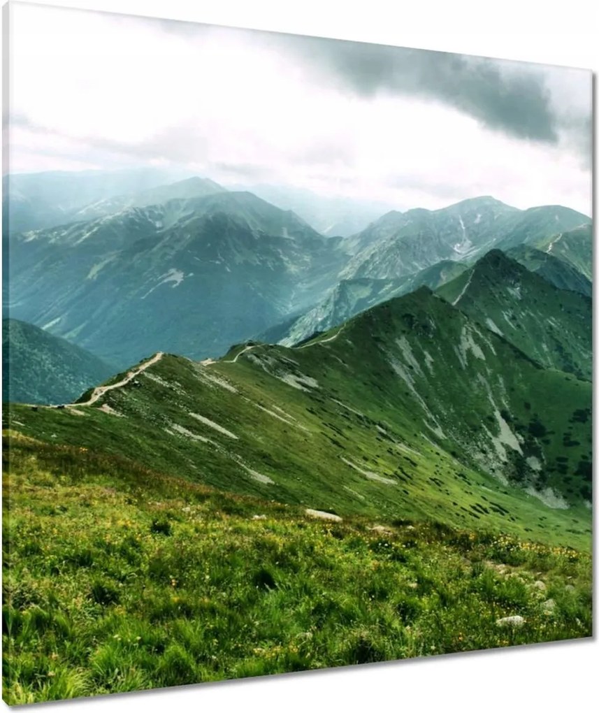Vászonkép 80x80 Tátra Lengyel hegyek Kilátás