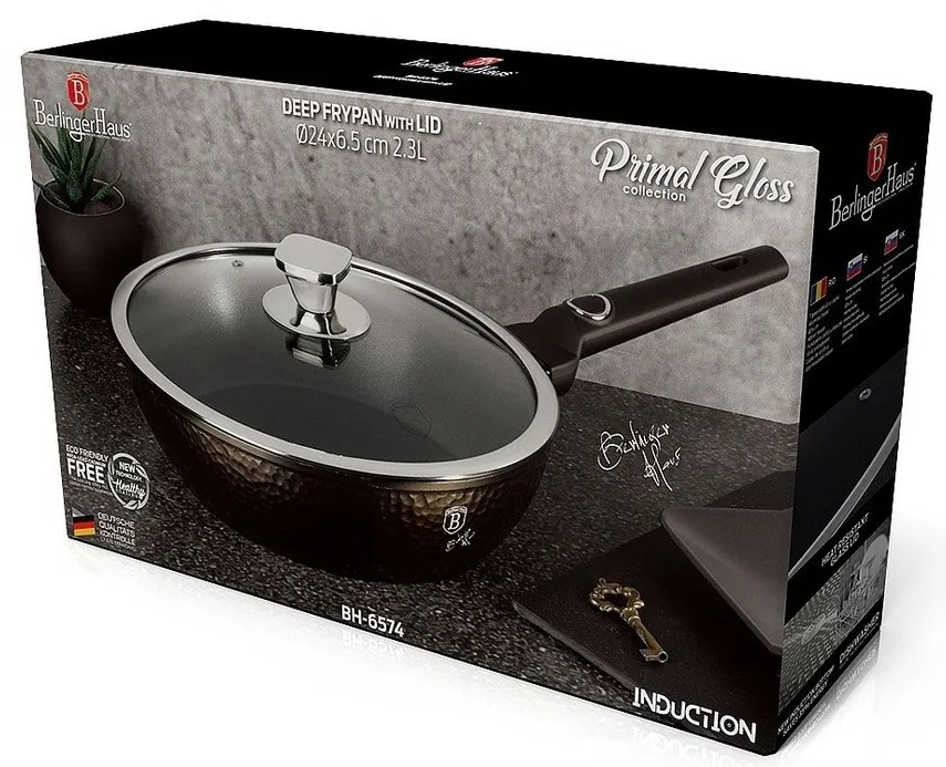 Berlinger Haus Mély serpenyő fedővel Primal GlossCollection, 24 cm, 24 cm