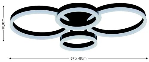 Brilagi - LED állítható mennyezeti lámpa ORBITS LED/49W/230V 3000-6000K + DO