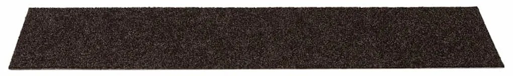 öntapadós lépcsőszőnyegek 30 db sötétbarna, téglalap alakú, 76 x 20 cm
