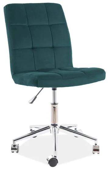 KEDE Q-020 VELVET gyerek szék, 45x87-97x40, bluvel 78, zöld