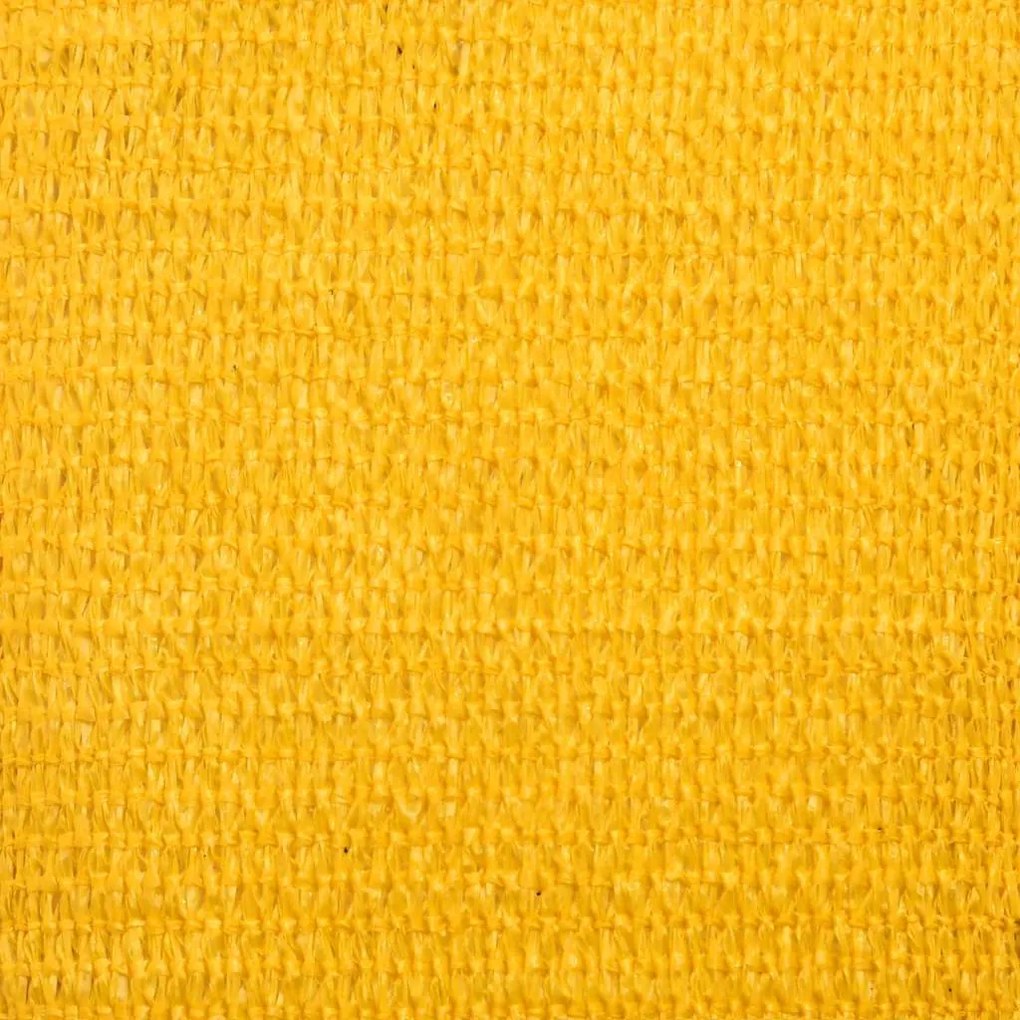 sárga négyszögletű HDPE napvitorla 160 g/m² 5x8 m