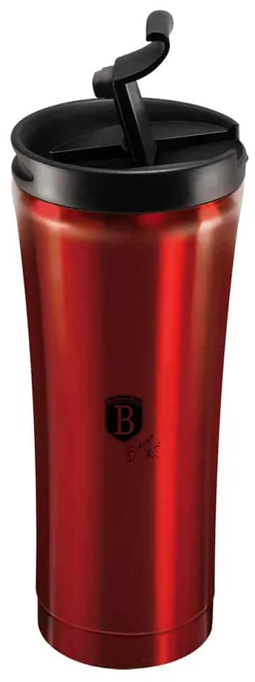 Rozsdamentes acél kávés termosz 500 ml matt bordó