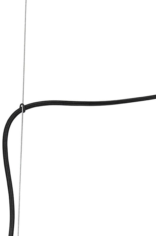 Design lógólámpa fekete aranyszínű üveggel 2-lámpás - Bliss