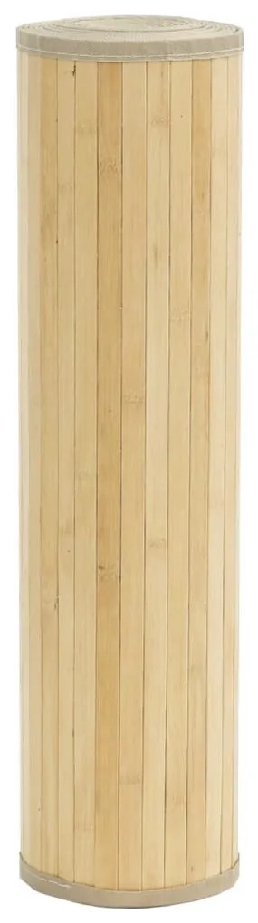 négyszögletű világos természetes bambusz szőnyeg 60 x 500 cm