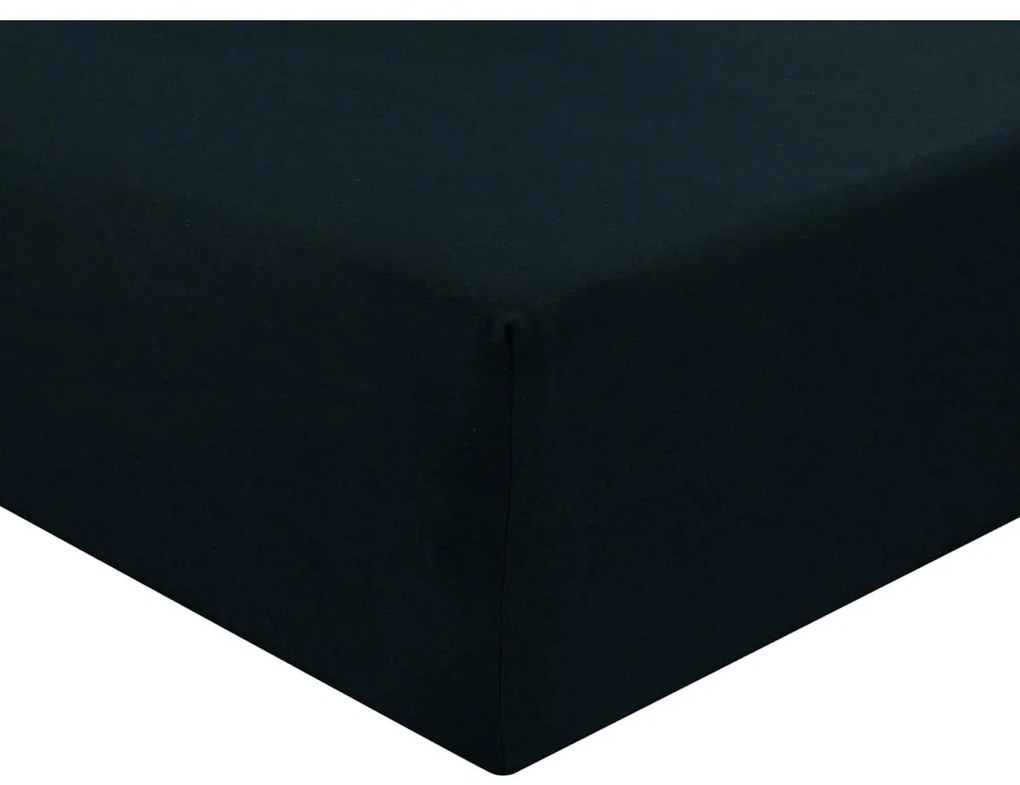 Ágynemű Jersey fekete TiaHome - 90x200cm