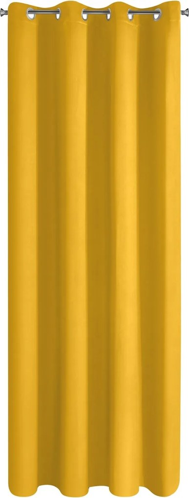 Függöny átvezetőkkel Parisa 140x250 mustársárga