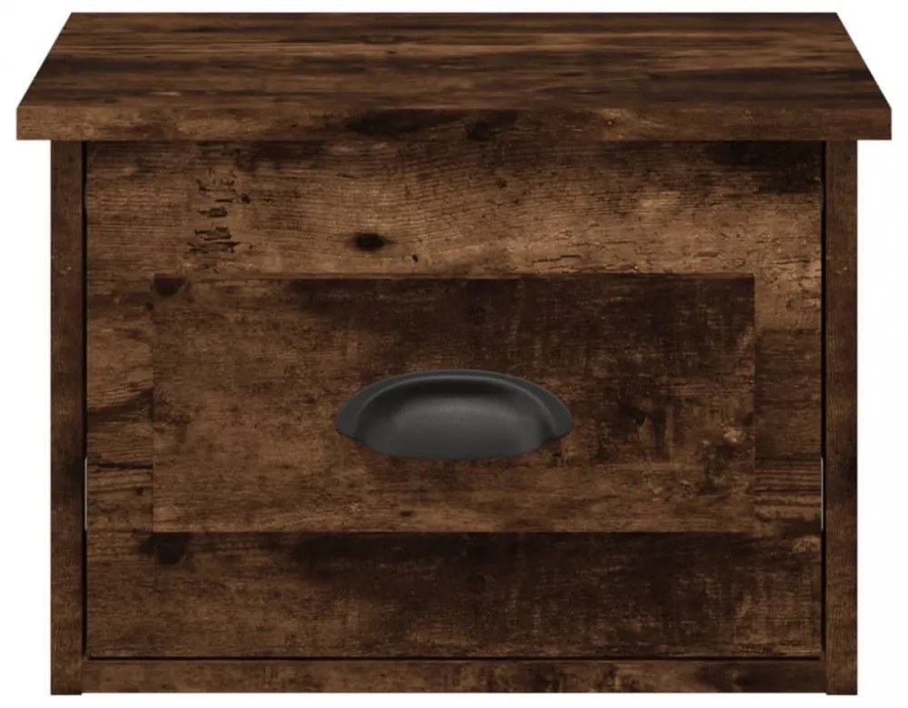 füstös tölgy színű fali éjjeliszekrény 41,5 x 36 x 28 cm