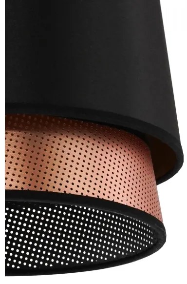 Duolla - Felületre szerelhető csillár BELL SHINY 1xE27/15W/230V átm. 25 cm fekete/réz