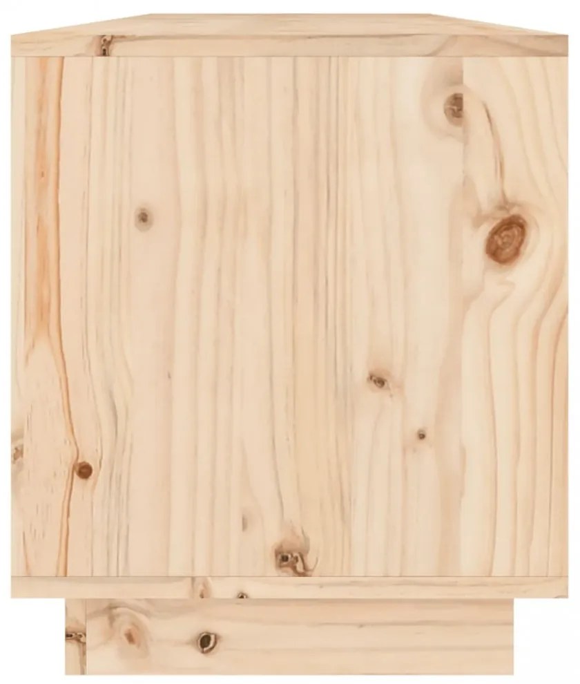 tömör fenyőfa TV-szekrény 110,5 x 34 x 40 cm