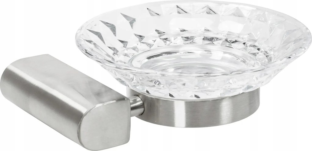 Csiszolt nikkel akasztós szappantartó 322225 Rea