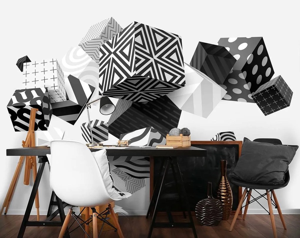 Fotótapéta - 3D geometria (152,5x104 cm)