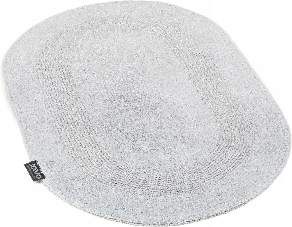 Fürdőszobaszőnyeg pamut ovális Lux 60x100 hamuszürke